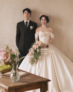 【内景】法式氛围感浪漫婚纱照