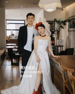 【外景】在咖啡店拍到了人生婚纱照