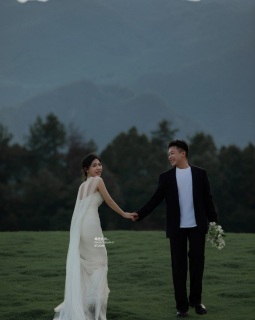 【外景】是律动的心 一眼沦陷 ，电影感草坪婚纱照 