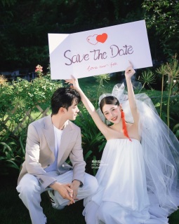 【外景】生命力婚纱照，定格那一秒，可可爱爱，没烦恼 