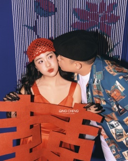 【内景】蒙德里安色彩搭配，小众又有趣的婚纱照