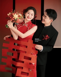 【内景】新中式喜嫁风婚纱照，太喜庆了叭