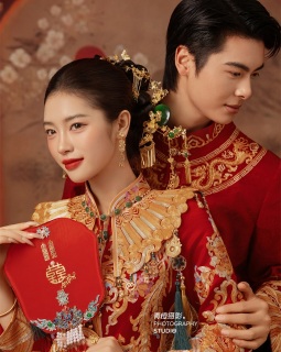 【内景】一堂缔约，良缘永结，东方美学下的婚纱照