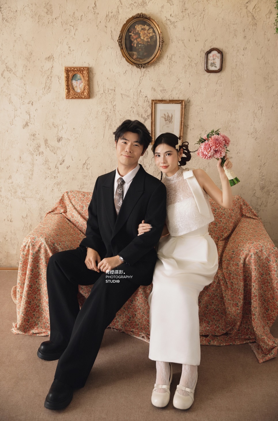 【内景】油画感复古少女婚纱照还是美的太超前